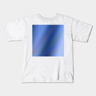 blue white texture abstract art Kids T-Shirt